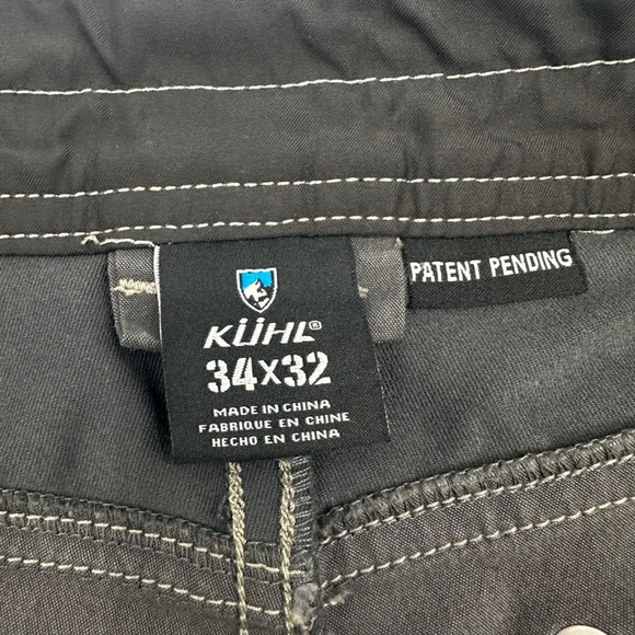 Kuhl Rydr Men Pants 34x32 Charcoal Gray Articulated Knee Hiking Outdoor RN108846 - Picture 4 of 14